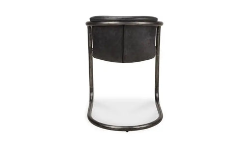 Freeman Dining Chair Onyx Black Leather - Set Of Two