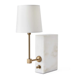 On a Shelf Mini Lamp - White Marble