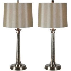 Brooks Lamp - Satin Nickel - 2 Pack