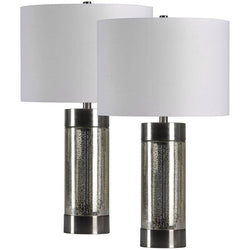 Leonora Table Lamps - 2 Pack - Antique Mercury