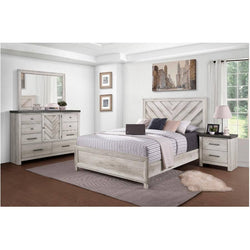 Riverwood Double Bed - White