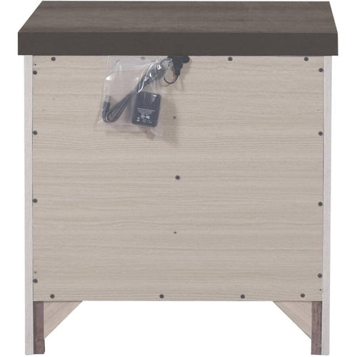 Riverwood Nightstand with USB Port - White