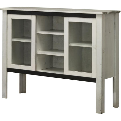 Vintage Cotton Over Grey Console - 2 Door