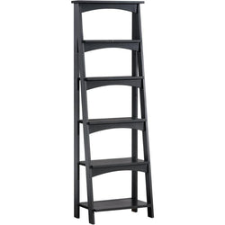 Ladder Shelf 6 Tier - Black