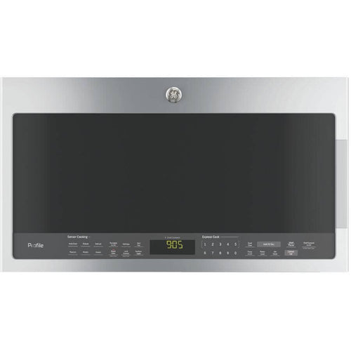 GE Profile 2.1 Cu. Ft. SpaceMaker Over-The-Range Microwave - Stainless Steel