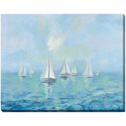 Boats in the Haze Wall Plaque