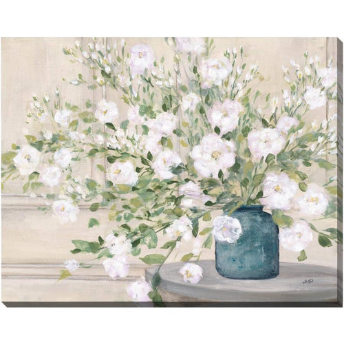 White Bouquet Wall Plaque