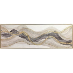 Waves of Neutral Art 22" X 60"