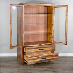 Havana Curio Cabinet - Rustic Acacia