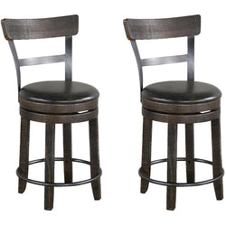 Tobacco Leaf Bar Stool 30" With Back - 2 Pack