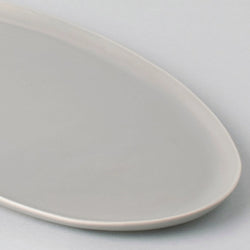 Fable Oval Serving Platter - Dove Grey