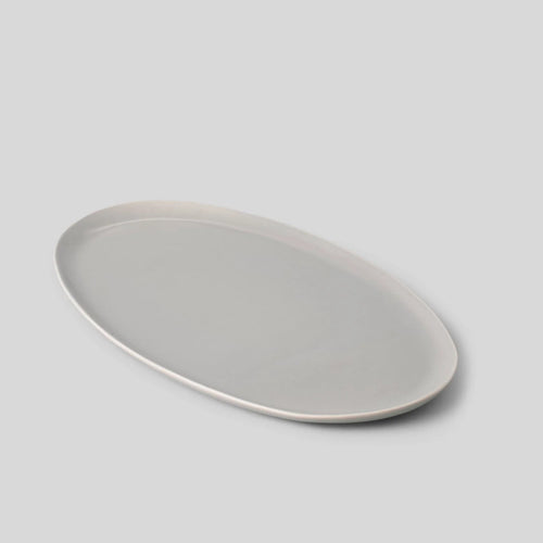 Fable Oval Serving Platter - Dove Grey