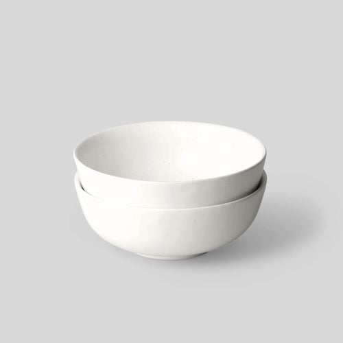 Fable Ramen Bowls - Speckled White - Set of 2