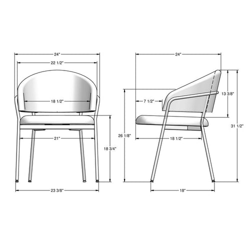 Atria Dining Chair - 27 Sun Gold / LP Orchid