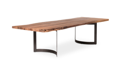 Bent Dining Table Large Brown