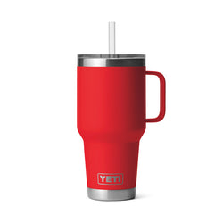 Black Yeti Rambler 35 oz Straw Mug 