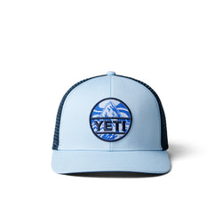 Yeti Mountain Badge Trucker Hat Light Blue