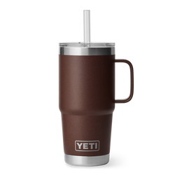 Black Yeti Rambler 25 oz Straw Mug