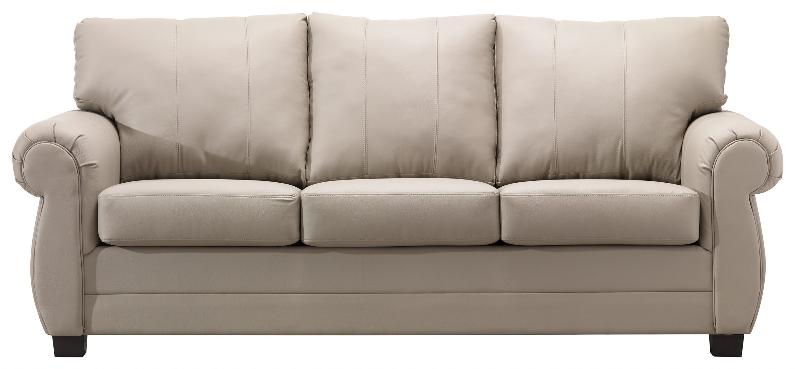 ikea gray leather sofa